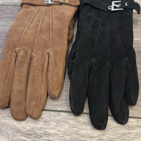 2 pair Talbots suede gloves -S - Picture 11 of 14